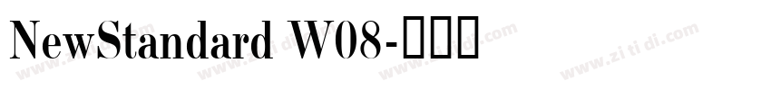 NewStandard W08字体转换
